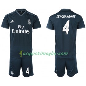 Divisa di Calcio Real Madrid SERGIO RAMOS 4 Bambino Trasferta 2018/2019